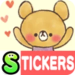 charming bear stickers android application logo